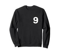 Numéros de Groupe ou d'équipe Assortis Avant et arrière numéro 9 Sweatshirt