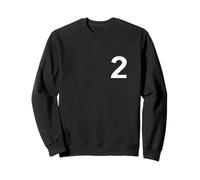 Numéros de Groupe ou d'équipe Correspondants, numéro 2 Avant et arrière Sweatshirt