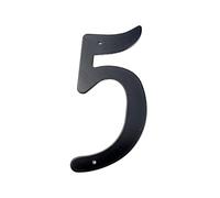 Numéros de maison 1 pièce 101 mm en alliage d'aluminium noir numéro de porte numéro de porte numéro de boîte aux lettres adresse panneau extérieur numéro de maison (couleur-05)