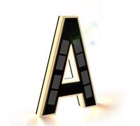 Numéros de Maison À Éclairage Solaire de 9 Pouces, Allument les Numéros D'adresse À Led Étanches pour les Maisons, Grands Numéros de Maison Modernes Éclairés Personnalisés A