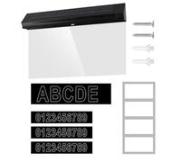 Numéros De Maison À Éclairage Solaire, Options De Montage Polyvalentes, 31,6 X 5,6 X 21,6 Cm, Panneau D'adresse Solaire, Numéros D'adresse À LED, Visibilité Longue Durée, Pour Allée De Cour D