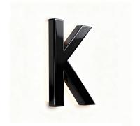 Numéros De Maison À LED Rétroéclairés Pour L'extérieur Plaque D'adresse Moderne Éclairée En Noir Mat Avec Lumière Blanche Chaude (K,12inch)