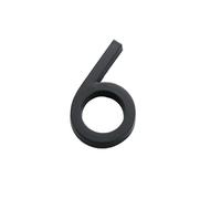 Numéros de maison, Autocollant de numéro porte noir 100 mm 3,9 "avec chiffres 0-9, boîte aux lettres extérieure auto-adhésive(6)