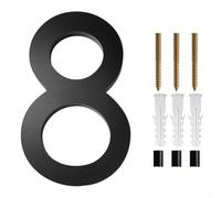 Numéros de maison de 12,7 cm de haut pour une utilisation en extérieur, supportant à la fois un montage flottant et encastré sur des surfaces extérieures communes (8)