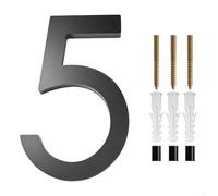 Numéros de maison de 12,7 cm de haut pour une utilisation en extérieur, supportant à la fois un montage flottant et encastré sur des surfaces extérieures communes (5)
