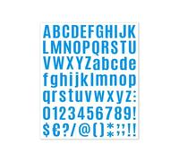 Numéros De Maison De 2,5 Cm for L'extérieur - Numéros D'adresse for Boîte Aux Lettres, Applicables Aux Boîtes Aux Lettres, Ce Qui Les Rend Plus Personnalisables for Décorer(Light Blue,5sheets)