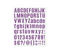 Numéros De Maison De 2,5 Cm for L'extérieur - Numéros D'adresse for Boîte Aux Lettres, Applicables Aux Boîtes Aux Lettres, Ce Qui Les Rend Plus Personnalisables for Décorer(Purple,5sheets)
