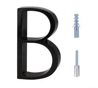 Numéros de maison en acier inoxydable de 12,7 cm avec système de montage flottant pour un contact minimal et une séparation visuelle maximale du mur de fond (lettre B)