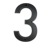 Numéros de maison en alliage zinc | Porte extérieure noire de plusieurs tailles : numéro de maison(3)