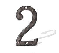 Numéros de maison en fonte métallique pour boîte aux lettres, 14 cm, robustes, lourds, en relief, plaque d'adresse de maison numéros 0 à 9 pour intérieur et extérieur pour projets de bricolage