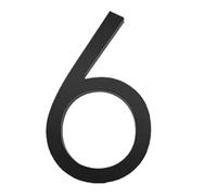 Numéros De Maison Extérieurs 0-9 En Alliage Métallique, Signes Modernes, Plaque D'adresse D'appartement, Signe, 5 Pouces, 1 Pièce(Number 6)