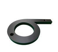 Numéros de maison flottants de 152 mm en acrylique noir pour appartement, cour, boîte aux lettres (couleur 7)