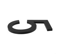 Numéros de maison flottants de 20,3 cm en noir pour adresse de maison et de garage, design moderne avec visibilité claire (5)
