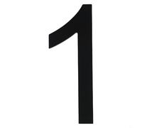 Numéros de maison flottants de 20,3 cm en noir pour adresse de maison et de garage, design moderne avec visibilité claire (1)