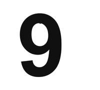 Numéros de maison flottants en acier inoxydable, 1 pièce, 15/20/30cm, installation d'un panneau d'adresse, Plaque porte, numéro for l'extérieur, la rue(No.9,20cm)