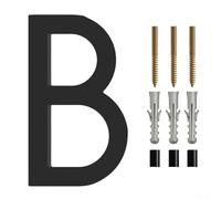 Numéros de maison flottants modernes de 15,2 cm pour adresse, garage ou portail, matériau ABS pour un montage facile (B)