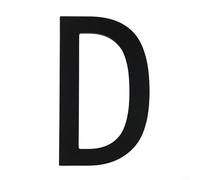 Numéros de maison flottants modernes de 20,3 cm, résistants aux intempéries, design noir pour une visibilité claire des adresses de maison et de garage (D)