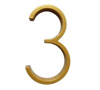 Numéros de maison flottants, Numéro de maison moderne flottant doré de 125 mm for porte d'entrée, plaques de signalisation numériques extérieures, 5 pouces, numéros de porte d'entrée n° 0 à 9(3)