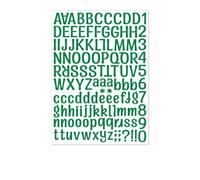 Numéros De Maison for Boîte Aux Lettres, Autocollants Lettres Et Chiffres De Petite Taille, 1Pouce, Applicables Aux Boîtes Aux Lettres, Les Rendant Plus Reconnaissables(Dark Green,10sheets)