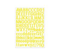 Numéros De Maison for Boîte Aux Lettres, Autocollants Lettres Et Chiffres De Petite Taille, 1Pouce, Applicables Aux Boîtes Aux Lettres, Les Rendant Plus Reconnaissables(Jaune,1sheets)