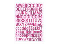 Numéros De Maison for Boîte Aux Lettres, Autocollants Lettres Et Chiffres De Petite Taille, 1Pouce, Applicables Aux Boîtes Aux Lettres, Les Rendant Plus Reconnaissables(Rose Red,5sheets)