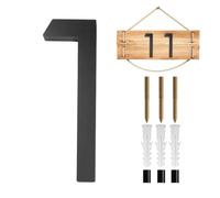 Numéros de maison modernes pour l'extérieur, en acrylique, noir, flottant