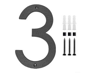 Numéros de maison noirs de 30,5 cm en ABS optimisés pour une visibilité et une stabilité extérieures dans le temps (3)