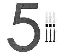 Numéros de maison noirs mats de 30,5 cm fabriqués en ABS résistant aux intempéries pour une lisibilité constante sur les points d'entrée et les limites de propriété (5)
