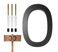 Numéros de maison noirs, numéros de maison modernes en acrylique noir