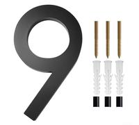 Numéros de maison noirs ombrés de 12,7 cm au design moderne pour un affichage facile des adresses extérieures (9)