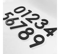 Numéros de maison noirs ombrés de 12,7 cm au design moderne pour un affichage facile des adresses extérieures (3)