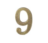Numéros de maison, Numéro de maison en métal avec aimant, 10 x 6 cm, for appartement, extérieur, hôtel, maison, boîte aux lettres, étiquette n° 0 à 9, numéros de porte d'entrée(Bronze,10CM WITH MAGNET