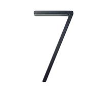 numéros de maison, Numéro de maison moderne 3D 12 cm for porte d'entrée, plaque numérique for extérieure, 5 pouces. Numéros noirs #0-9(7)