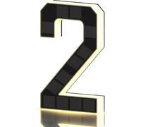 Numéros de maison solaires de 17 cm pour l'extérieur (2)