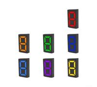 Numéros de maison solaires éclairés pour plaque d'adresse avec capteur automatique et changement de couleur RVB pour une meilleure visibilité nocturne à l'extérieur de la maison moderne bicolore