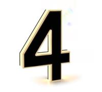 Numéros de maison solaires - Panneau d'adresse LED étanche avec plaque moderne rétroéclairée pour l'extérieur, plaque lumineuse personnalisée pour la maison, la cour, le garage et le magasin