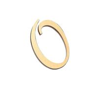 numéros de portail, Numéro de maison autocollant en acrylique 7 cm, 0 à 9, couleur argent et or, plaque porte, numéro(Gold,0)