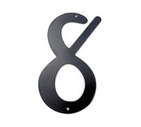numéros de portail, Numéro de maison en métal 101 mm, 10,2 cm, noir, alliage d'aluminium, numéro porte, boîte aux lettres, adresse, extérieur, n° 0-9(8)