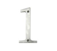 numéros de portail, Numéro de maison en métal argenté 101 mm, 10,2 cm, alliage zinc, chiffres modernes, numéro porte n°0 à 9(1)