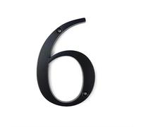 numéros de portail, Numéro de maison moderne 101 mm, 10,2 cm, en alliage zinc noir, numéro porte, boîte aux lettres, adresse, extérieur, n° 0-9(6)