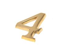 | Numéros de porte autocollants - 0-9 autocollants de numéro de maison - numéros adresse maison - chiffre boite aux lettres exterieure (quatre)