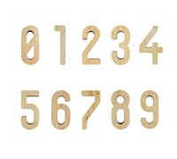 Numéros de porte en lettres numériques, 1 pièce, chiffres bois, 8 cm / 3,14 pouces, décoration murale/de, plaques numéro chambre d'hôtel ou dortoir(W0)