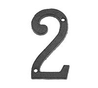 Numéros de porte en métal, Numéros numériques rétro en métal 3D en fonte for maison, plaque de porte, décoration murale de café, cour, panneau créatif, numéros de porte d'entrée(2)