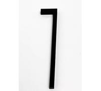 Numéros de porte numériques avec lettres l'alphabet, 1 pièce Shu 0-9, numéro maison moderne en plastique 3D, 8 cm, noir, plaque d'adresse numérique extérieure, autocollant for hôtel(Number 7)