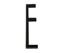 Numéros de porte numériques avec lettres l'alphabet, 1 pièce Shu 0-9, numéro maison moderne en plastique 3D, 8 cm, noir, plaque d'adresse numérique extérieure, autocollant for hôtel(Letter E)