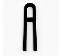 Numéros de porte numériques avec lettres l'alphabet, 1 pièce Shu 0-9, numéro maison moderne en plastique 3D, 8 cm, noir, plaque d'adresse numérique extérieure, autocollant for hôtel(Letter A)