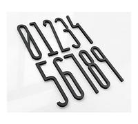 Numéros de porte numériques en lettres, chiffres noirs acrylique 0 à 9, plaques autocollantes 10 cm for portes villas et d'hôtels, décoration murale faire soi-même for dortoirs, 1 pièce(Number9)