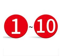 Numéros de porte numériques en lettres l'alphabet, plaque numérotée acrylique 5 cm, chiffres 1 à 100 autocollants for la décoration fêtes(Red 110)