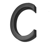 Numéros de porte, Numéros de maison adhésifs lettres plaques extérieures multicolores 8x38x60mm(C-Black)