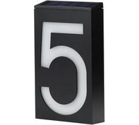 Numéros De Porte Numéros De Maison pour L’extérieur Numéro De Maison Plaque De Porte à énergie Solaire Plaque D’adresse Numéro De Maison Lumières De Porche Extérie, 5